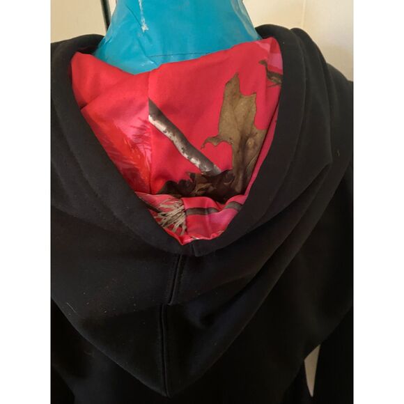 Realtree Pink Multicolor Camo Hoodie Women Size M - Picture 6 of 8